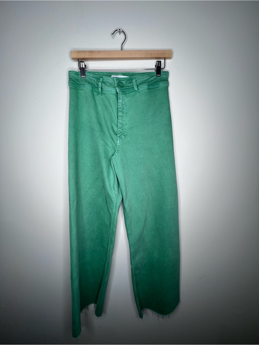 Zara Wide Leg Pants in Mint Green